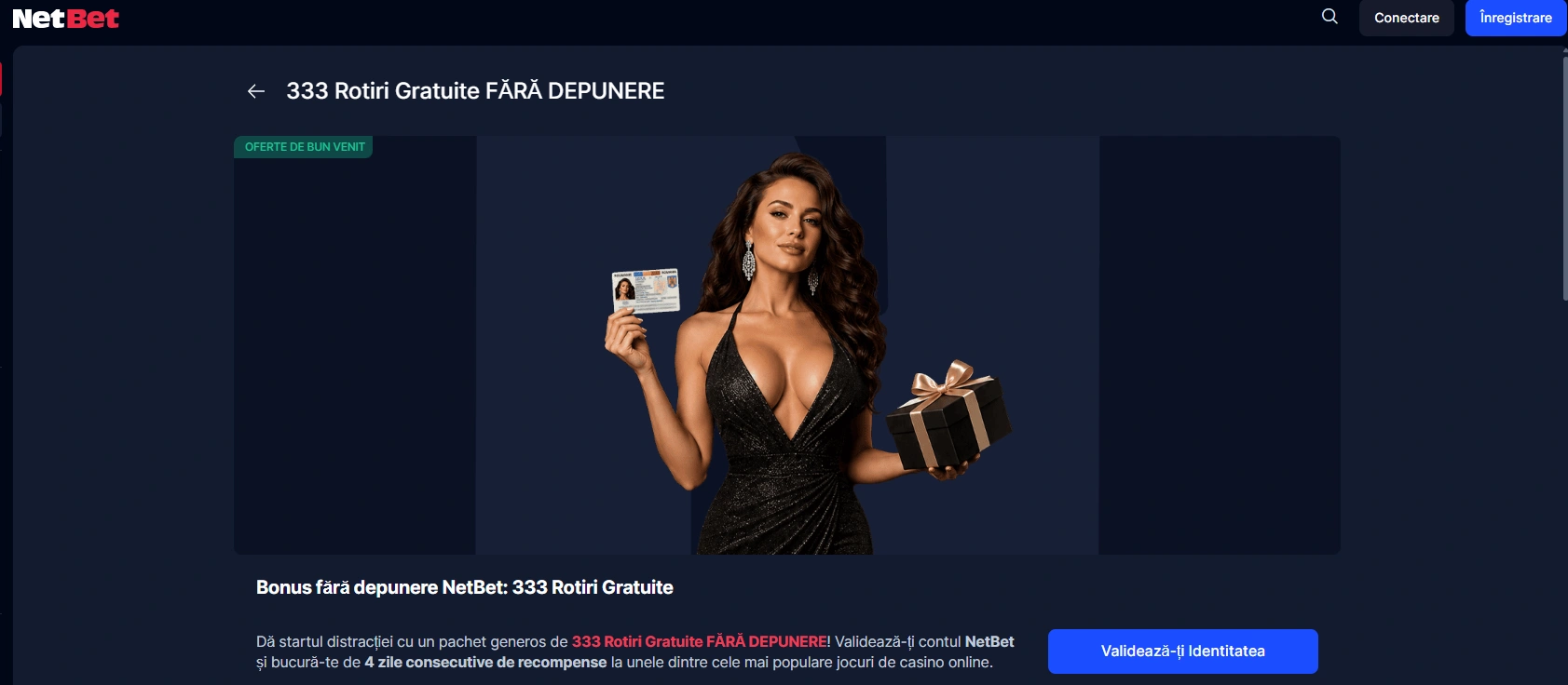 netbet bonus fara depunere